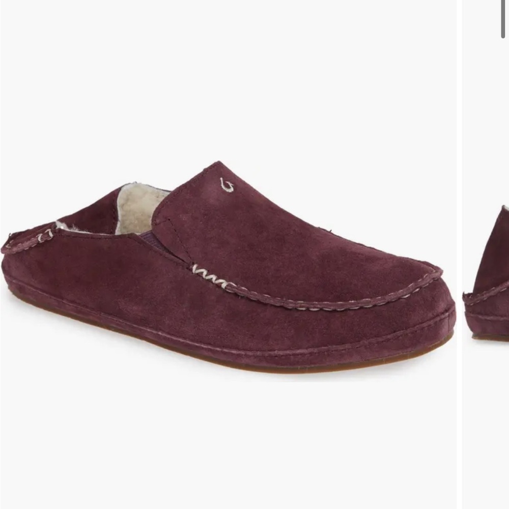 OluKai Nohea indoor/outdoor slippers nubuck red 9